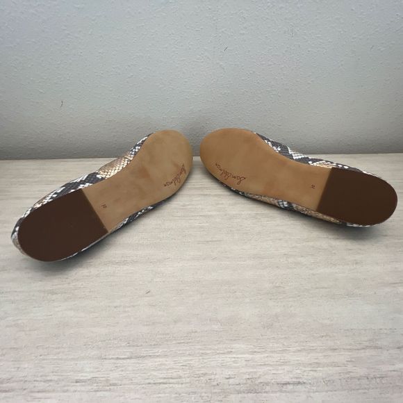 Sam Edelman Felicia Women Sz 10 Snakeskin Print Ballet Flats Genuine Leather $13 - Picture 9 of 12
